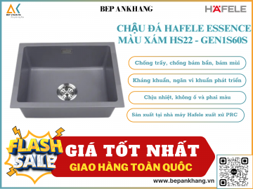 Chậu đá Hafele Essence màu xám HS22 - GEN1S60S 577.25.500